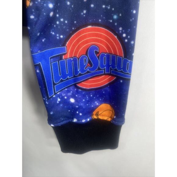 Space Jam Tune Squad Crop Top Hoodie Rare Size Juniors XL 44" Chest 18" Length - Picture 13 of 16